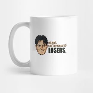 Charlie Sheen Oh Wait Can't Process It Mug